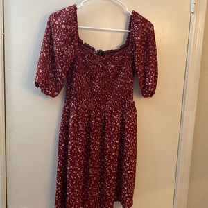 Red Flower Dress, size: S